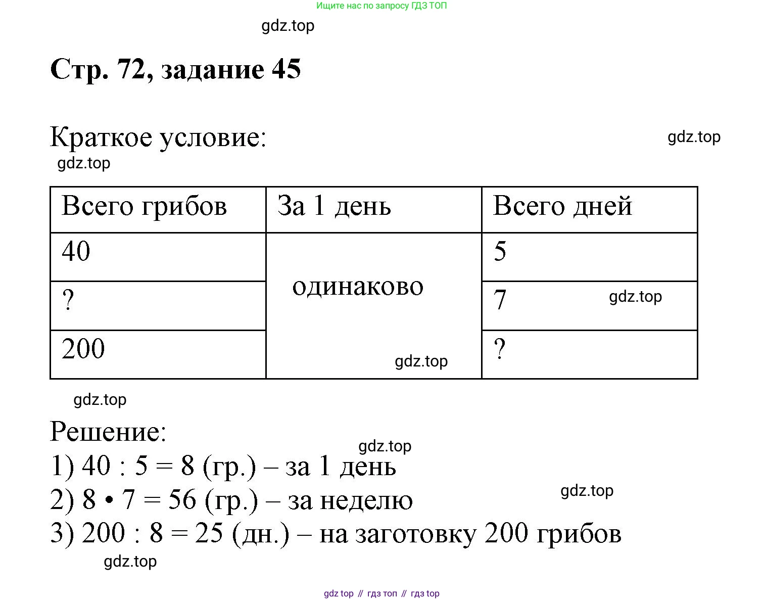 Математика, 3 класс учебное пособие - тетрадь, автор: Петерсон Людмила Георгиевна, издательство Просвещение, Москва, 2024, зелёного цвета, Часть 3, страница 72, номер 45, Решение 2020-2022