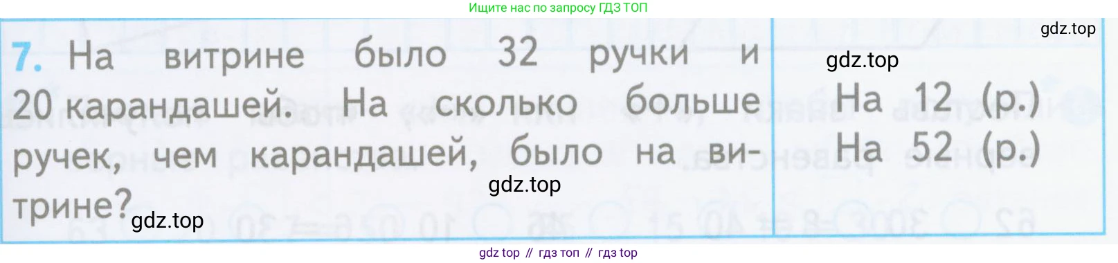 ГДЗ Математика, 3 класс Проверочные работы, автор: Волкова Светлана Ивановна, издательство Просвещение, Москва, 2023, белого цвета, страница 9, номер 7, Условие