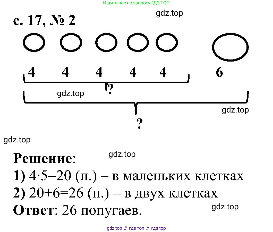 ГДЗ Математика, 3 класс Проверочные работы, автор: Волкова Светлана Ивановна, издательство Просвещение, Москва, 2023, белого цвета, страница 17, номер 2, Решение