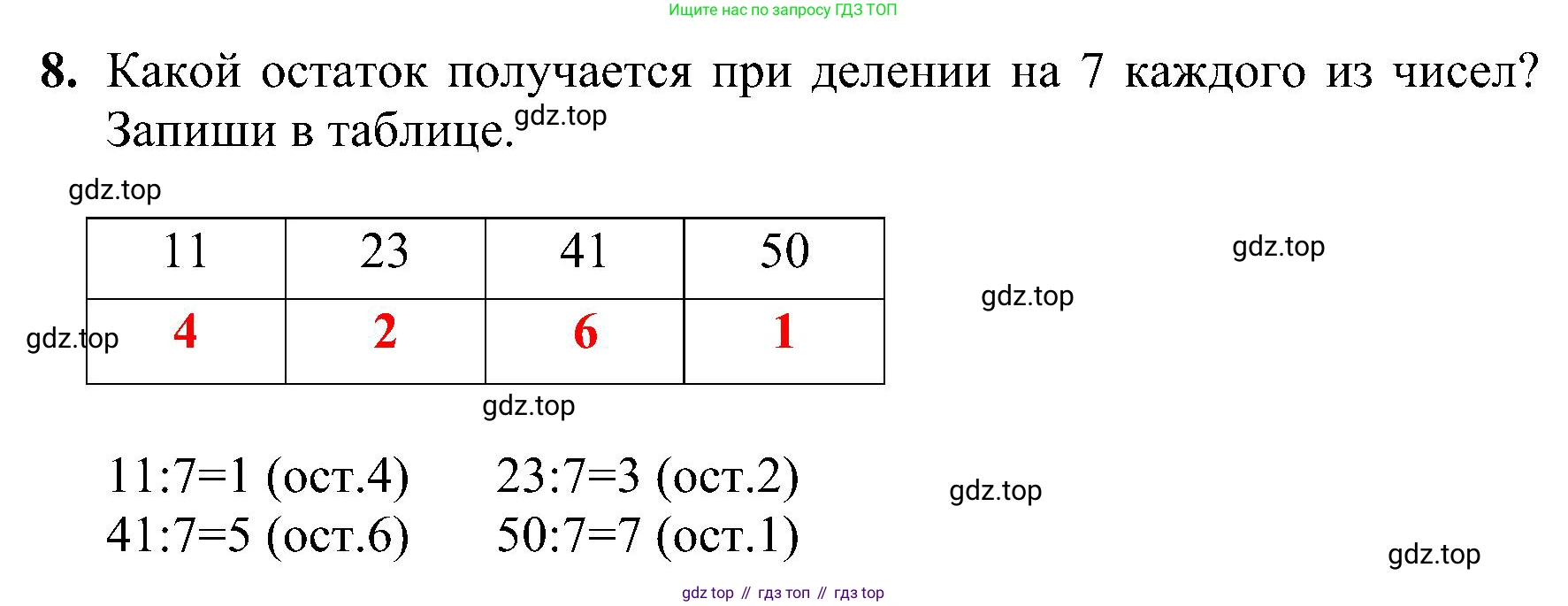 ГДЗ Математика, 3 класс Проверочные работы, автор: Волкова Светлана Ивановна, издательство Просвещение, Москва, 2023, белого цвета, страница 61, номер 8, Решение