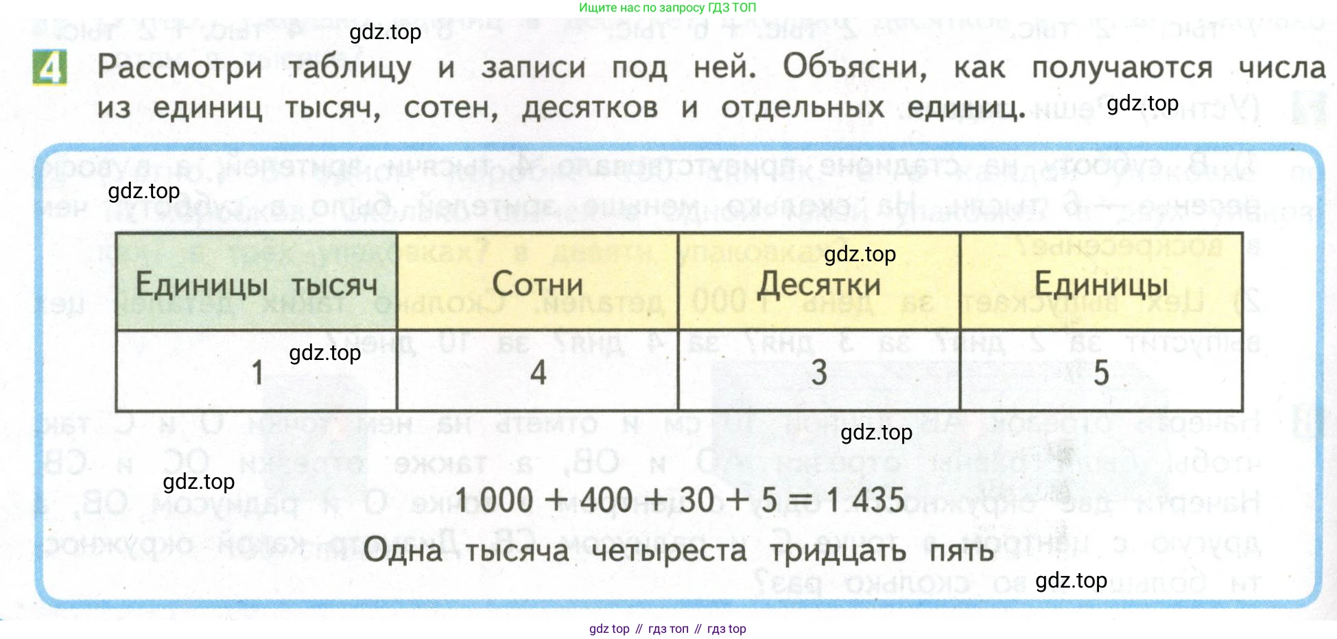 ГДЗ Математика, 4 класс Учебник, авторы: Дорофеев Георгий Владимирович, Миракова Татьяна Николаевна, Бука Татьяна Борисовна, издательство Просвещение, Москва, 2019 - 2023, белого цвета, Часть 1, страница 96, номер 4, Условие
