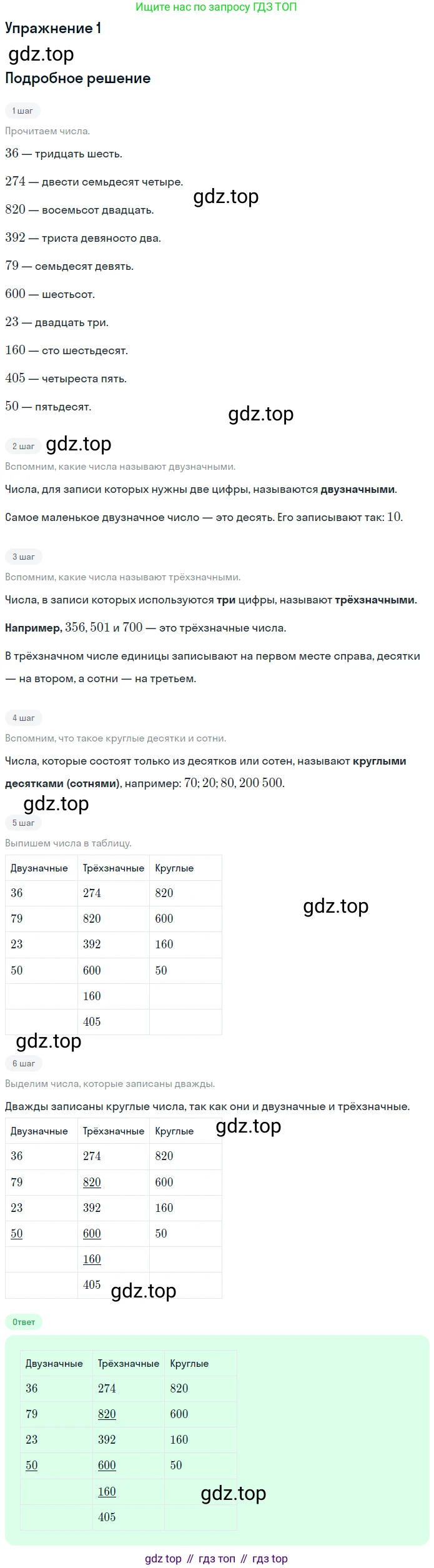 ГДЗ Математика, 4 класс Учебник, авторы: Дорофеев Георгий Владимирович, Миракова Татьяна Николаевна, Бука Татьяна Борисовна, издательство Просвещение, Москва, 2019 - 2023, белого цвета, Часть 1, страница 10, номер 1, Решение