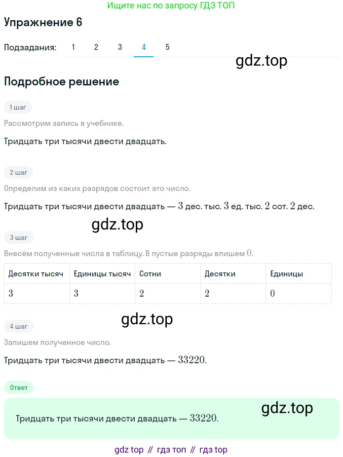 ГДЗ Математика, 4 класс Учебник, авторы: Дорофеев Георгий Владимирович, Миракова Татьяна Николаевна, Бука Татьяна Борисовна, издательство Просвещение, Москва, 2019 - 2023, белого цвета, Часть 1, страница 101, номер 6, Решение (продолжение 4)