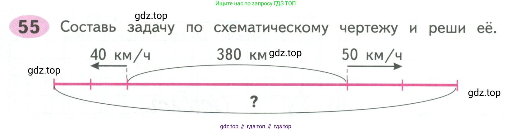 ГДЗ Математика, 4 класс рабочая тетрадь, автор: Волкова Светлана Ивановна, издательство Просвещение, Москва, 2023, белого цвета, Часть 2, страница 71, номер 55, Условие