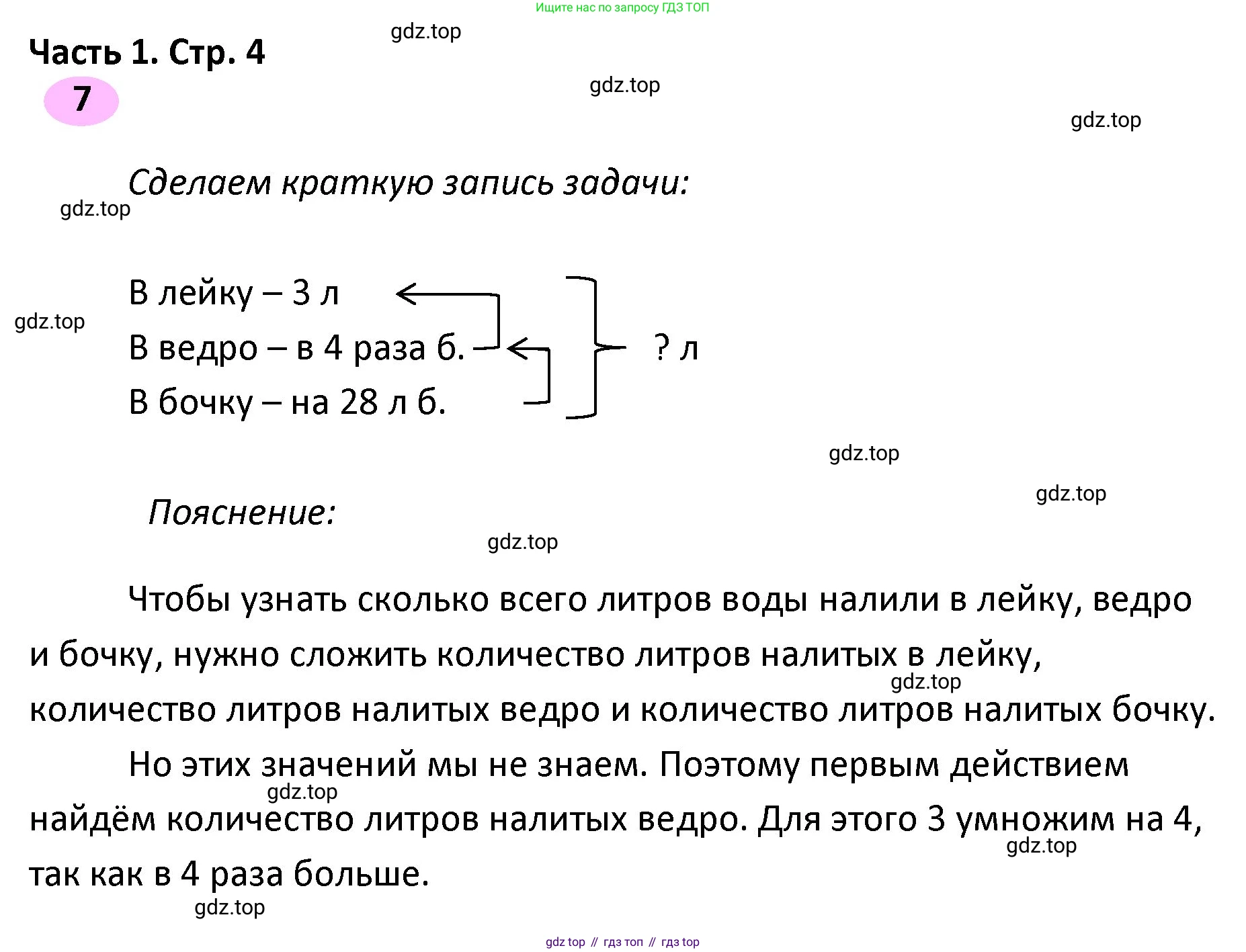 ГДЗ Математика, 4 класс рабочая тетрадь, автор: Волкова Светлана Ивановна, издательство Просвещение, Москва, 2023, белого цвета, Часть 1, страница 4, номер 7, Решение