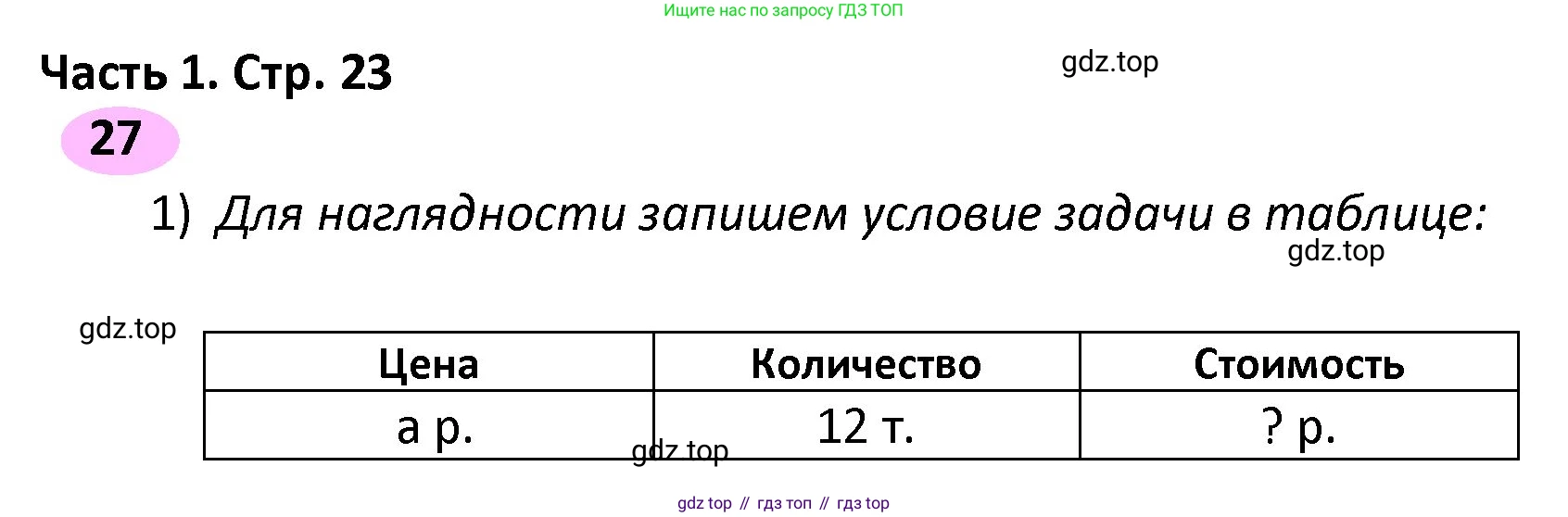 ГДЗ Математика, 4 класс рабочая тетрадь, автор: Волкова Светлана Ивановна, издательство Просвещение, Москва, 2023, белого цвета, Часть 1, страница 23, номер 27, Решение