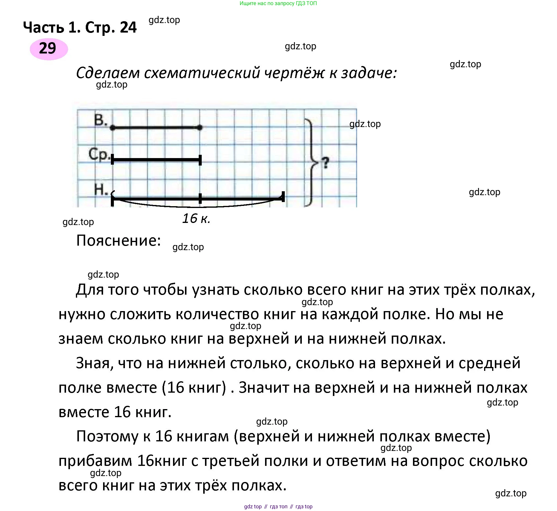 ГДЗ Математика, 4 класс рабочая тетрадь, автор: Волкова Светлана Ивановна, издательство Просвещение, Москва, 2023, белого цвета, Часть 1, страница 24, номер 29, Решение
