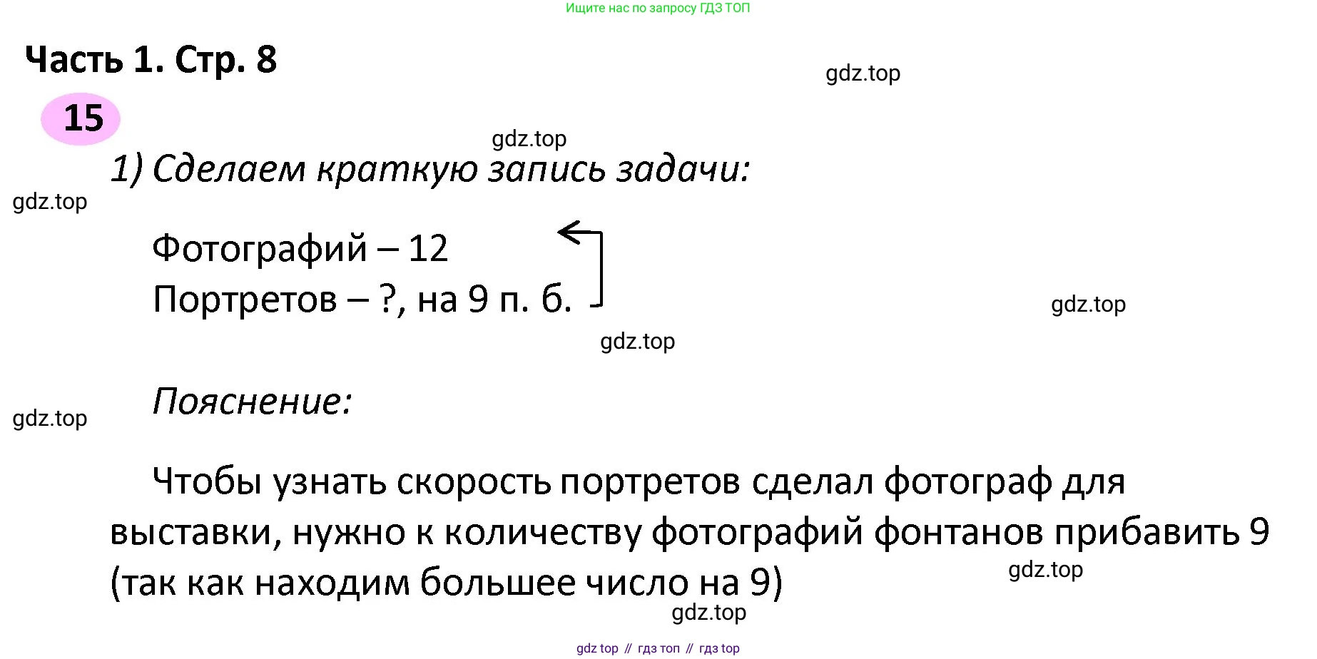 ГДЗ Математика, 4 класс рабочая тетрадь, автор: Волкова Светлана Ивановна, издательство Просвещение, Москва, 2023, белого цвета, Часть 2, страница 8, номер 15, Решение