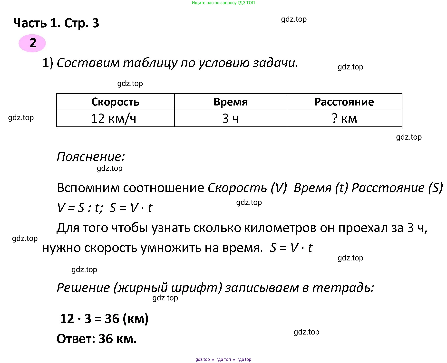 ГДЗ Математика, 4 класс рабочая тетрадь, автор: Волкова Светлана Ивановна, издательство Просвещение, Москва, 2023, белого цвета, Часть 2, страница 3, номер 2, Решение