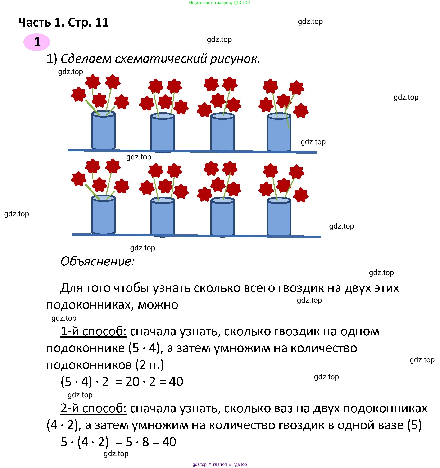 ГДЗ Математика, 4 класс рабочая тетрадь, автор: Волкова Светлана Ивановна, издательство Просвещение, Москва, 2023, белого цвета, Часть 2, страница 11, номер 1, Решение