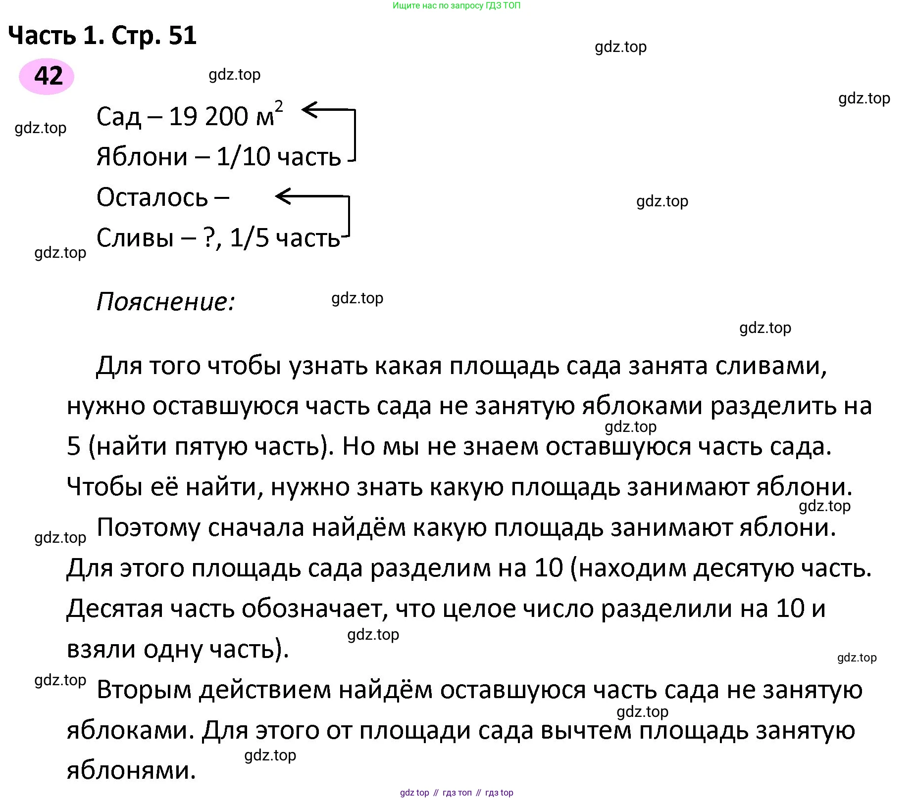 ГДЗ Математика, 4 класс рабочая тетрадь, автор: Волкова Светлана Ивановна, издательство Просвещение, Москва, 2023, белого цвета, Часть 2, страница 51, номер 42, Решение
