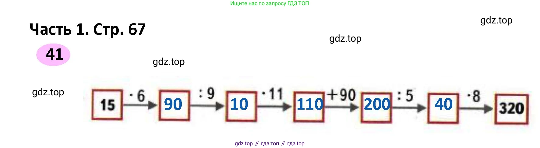 ГДЗ Математика, 4 класс рабочая тетрадь, автор: Волкова Светлана Ивановна, издательство Просвещение, Москва, 2023, белого цвета, Часть 2, страница 67, номер 41, Решение