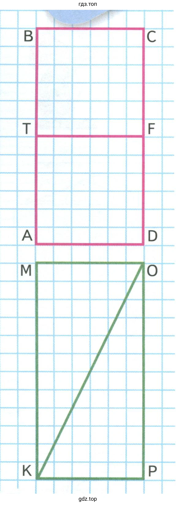 Прямоугольники ABCD и КМОР
