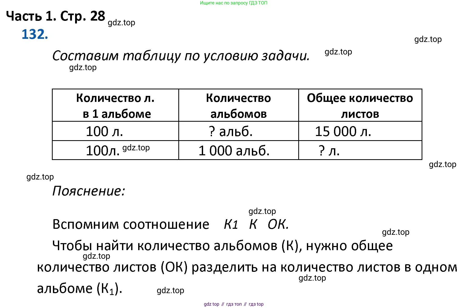 ГДЗ Математика, 4 класс Учебник, авторы: Моро Мария Игнатьевна, Бантова Мария Александровна, Бельтюкова Галина Васильевна, Волкова Светлана Ивановна, Степанова Светлана Вячеславовна, издательство Просвещение, Москва, 2023, белого цвета, Часть 1, страница 28, номер 132, Решение