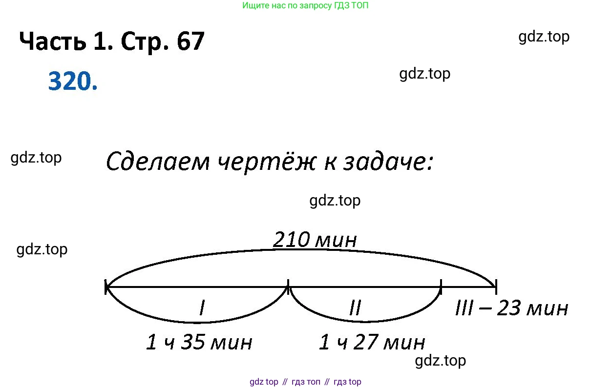 ГДЗ Математика, 4 класс Учебник, авторы: Моро Мария Игнатьевна, Бантова Мария Александровна, Бельтюкова Галина Васильевна, Волкова Светлана Ивановна, Степанова Светлана Вячеславовна, издательство Просвещение, Москва, 2023, белого цвета, Часть 1, страница 67, номер 320, Решение