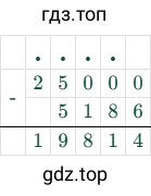25000 - 5186 = 19814