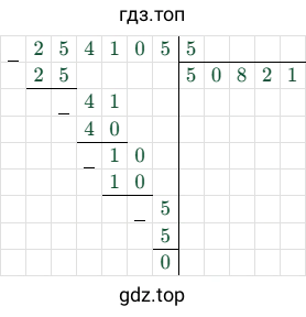 254105/5 = 50821