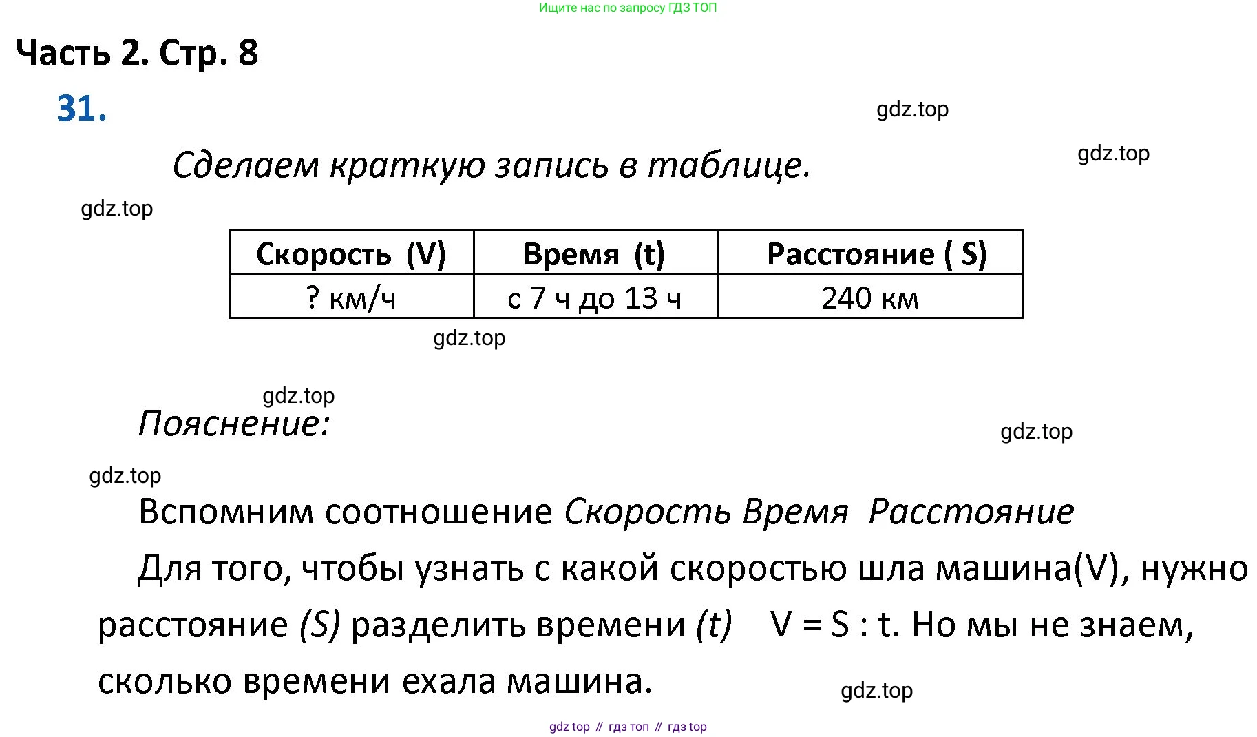ГДЗ Математика, 4 класс Учебник, авторы: Моро Мария Игнатьевна, Бантова Мария Александровна, Бельтюкова Галина Васильевна, Волкова Светлана Ивановна, Степанова Светлана Вячеславовна, издательство Просвещение, Москва, 2023, белого цвета, Часть 2, страница 8, номер 31, Решение