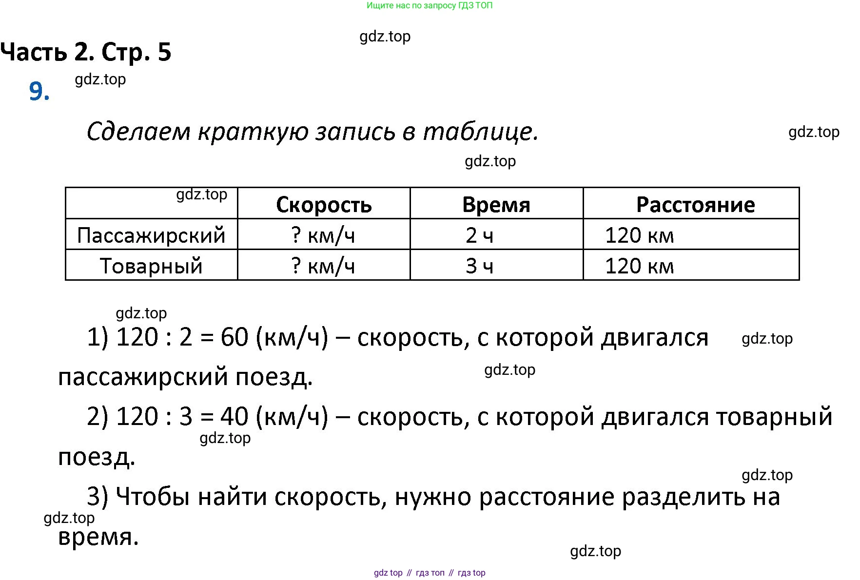 ГДЗ Математика, 4 класс Учебник, авторы: Моро Мария Игнатьевна, Бантова Мария Александровна, Бельтюкова Галина Васильевна, Волкова Светлана Ивановна, Степанова Светлана Вячеславовна, издательство Просвещение, Москва, 2023, белого цвета, Часть 2, страница 5, номер 9, Решение