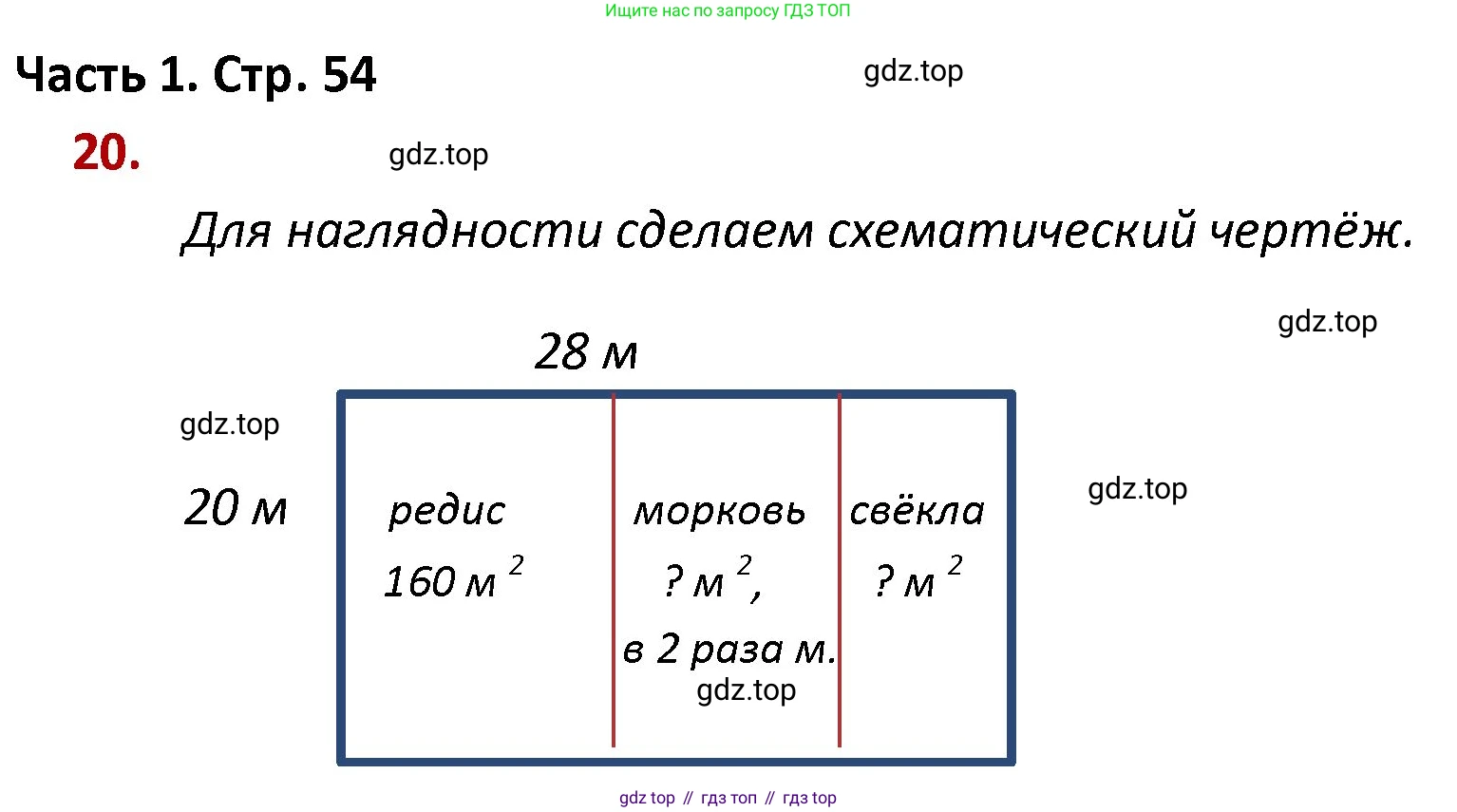 ГДЗ Математика, 4 класс Учебник, авторы: Моро Мария Игнатьевна, Бантова Мария Александровна, Бельтюкова Галина Васильевна, Волкова Светлана Ивановна, Степанова Светлана Вячеславовна, издательство Просвещение, Москва, 2023, белого цвета, Часть 1, страница 54, номер 20, Решение