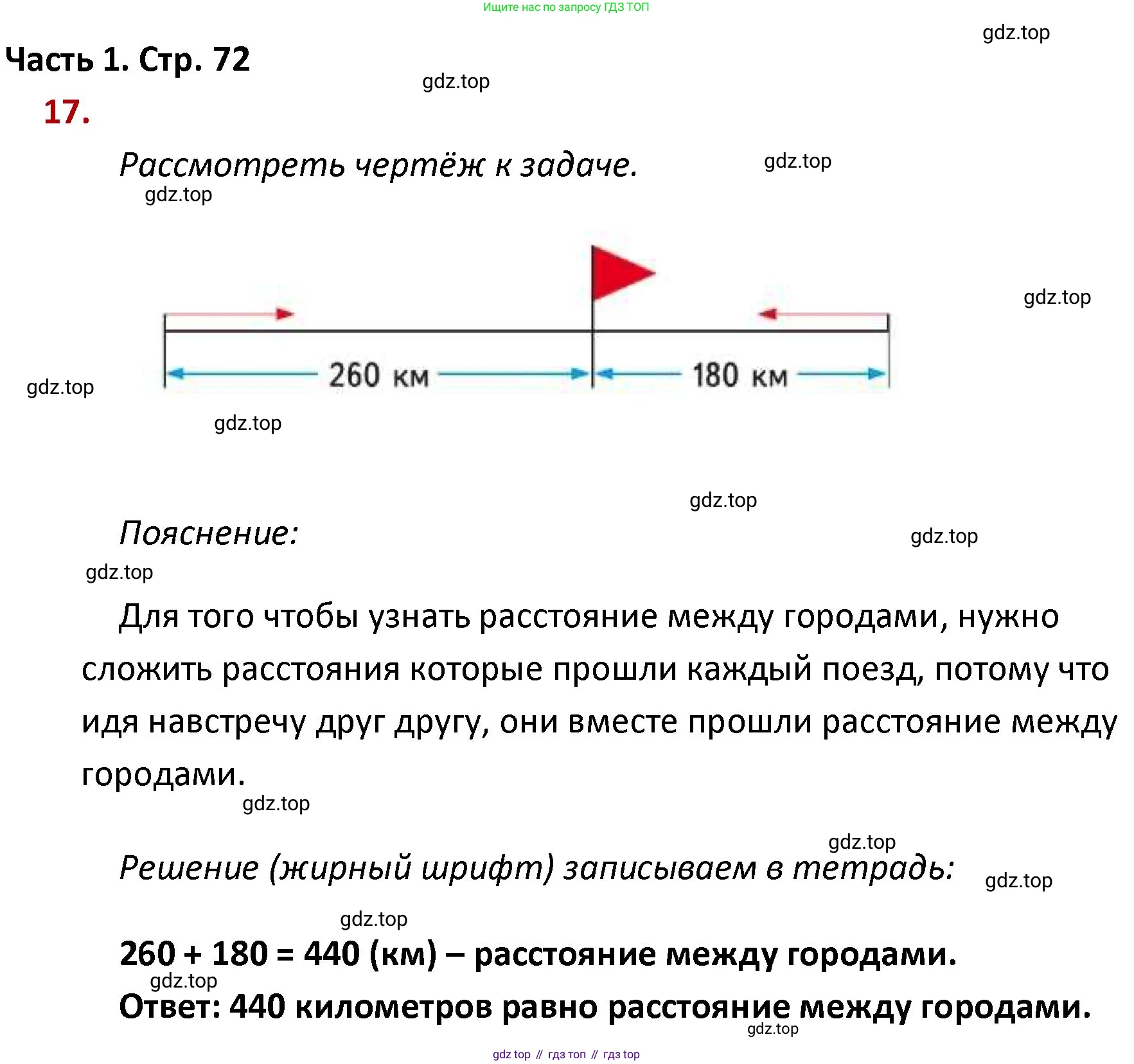 ГДЗ Математика, 4 класс Учебник, авторы: Моро Мария Игнатьевна, Бантова Мария Александровна, Бельтюкова Галина Васильевна, Волкова Светлана Ивановна, Степанова Светлана Вячеславовна, издательство Просвещение, Москва, 2023, белого цвета, Часть 1, страница 72, номер 17, Решение