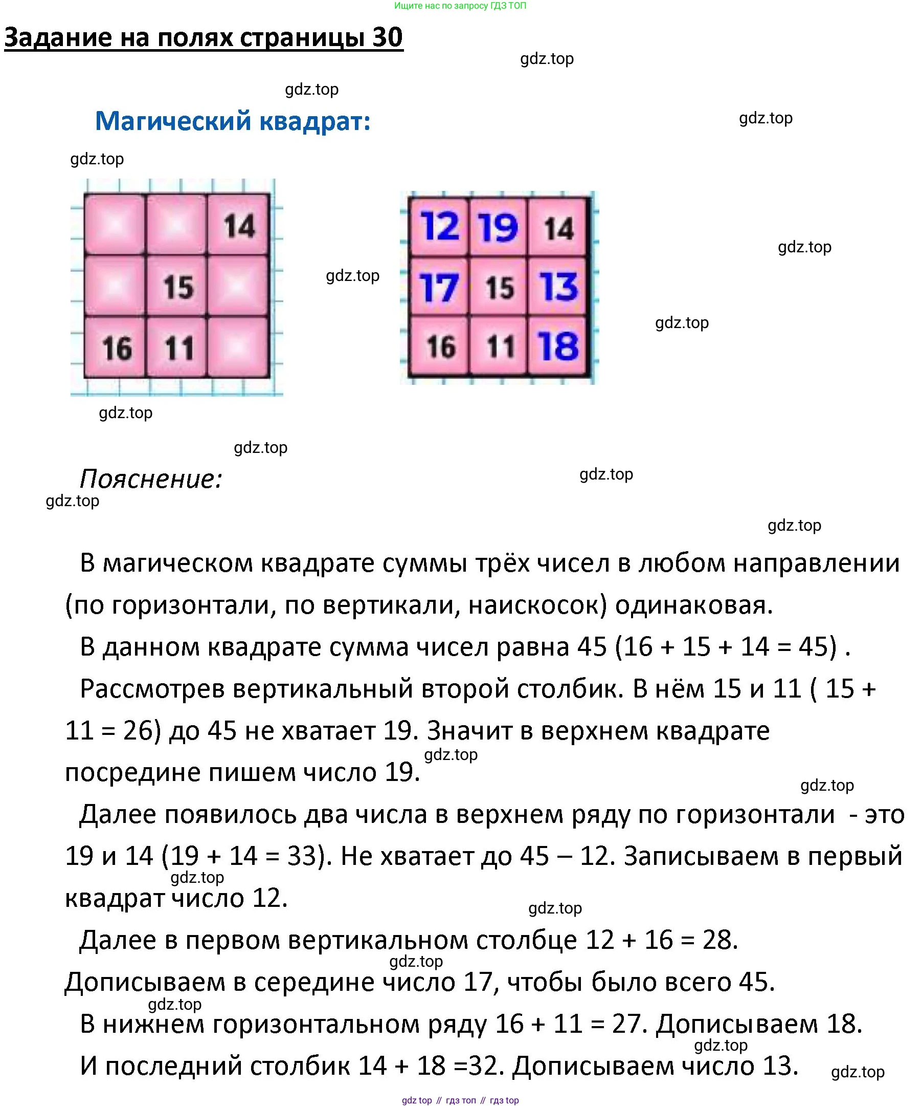 ГДЗ Математика, 4 класс Учебник, авторы: Моро Мария Игнатьевна, Бантова Мария Александровна, Бельтюкова Галина Васильевна, Волкова Светлана Ивановна, Степанова Светлана Вячеславовна, издательство Просвещение, Москва, 2023, белого цвета, Часть 1, страница 30, Решение