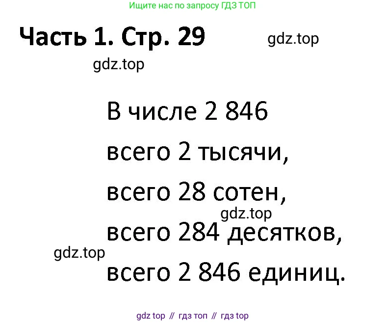 ГДЗ Математика, 4 класс Учебник, авторы: Моро Мария Игнатьевна, Бантова Мария Александровна, Бельтюкова Галина Васильевна, Волкова Светлана Ивановна, Степанова Светлана Вячеславовна, издательство Просвещение, Москва, 2023, белого цвета, Часть 1, страница 29, Решение