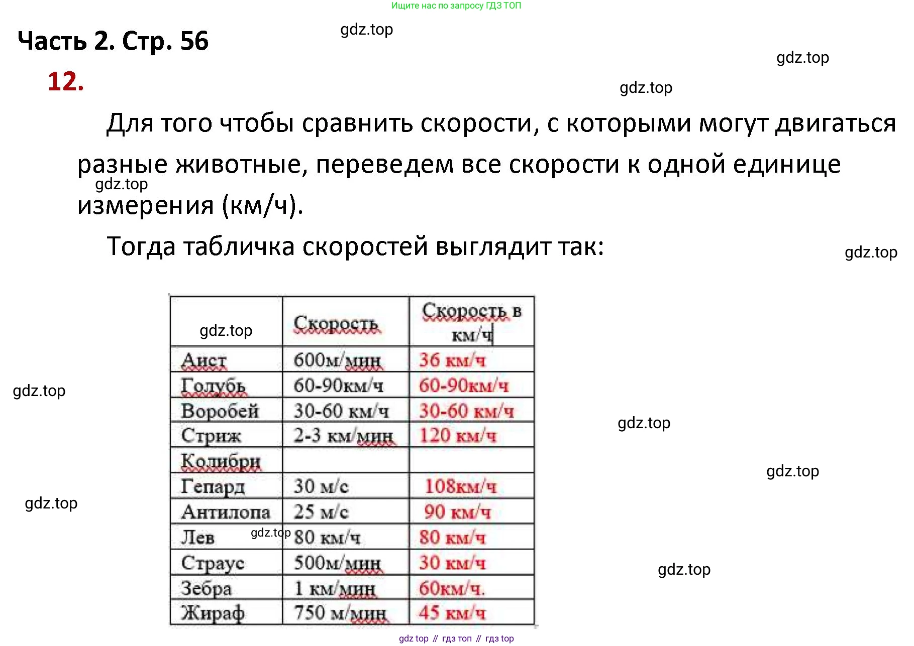 ГДЗ Математика, 4 класс Учебник, авторы: Моро Мария Игнатьевна, Бантова Мария Александровна, Бельтюкова Галина Васильевна, Волкова Светлана Ивановна, Степанова Светлана Вячеславовна, издательство Просвещение, Москва, 2023, белого цвета, Часть 2, страница 56, номер 12, Решение