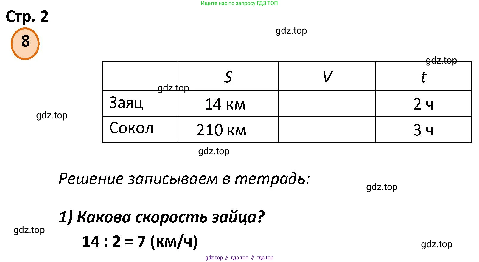 ГДЗ Математика, 4 класс Учебник, автор: Петерсон Людмила Георгиевна, издательство Просвещение, Москва, 2021, красного цвета, Часть 1, страница 2, номер 8, Решение