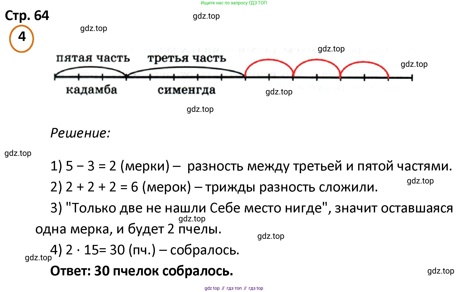 ГДЗ Математика, 4 класс Учебник, автор: Петерсон Людмила Георгиевна, издательство Просвещение, Москва, 2021, красного цвета, Часть 1, страница 64, номер 4, Решение