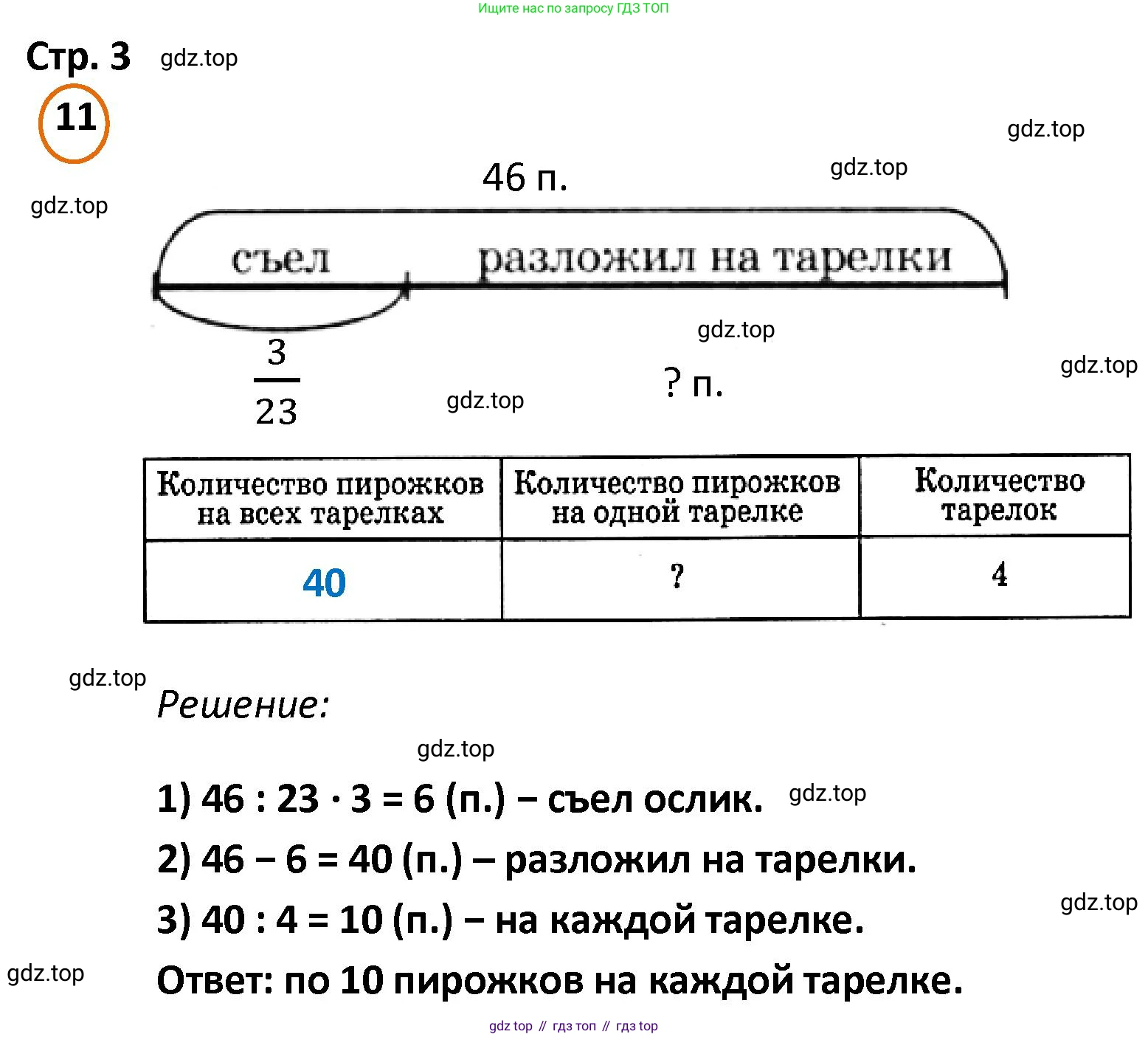 ГДЗ Математика, 4 класс Учебник, автор: Петерсон Людмила Георгиевна, издательство Просвещение, Москва, 2021, красного цвета, Часть 2, страница 3, номер 11, Решение