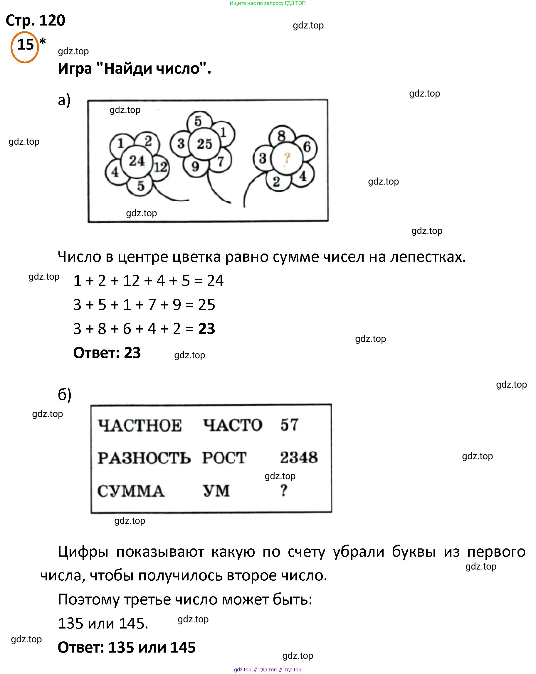 ГДЗ Математика, 4 класс Учебник, автор: Петерсон Людмила Георгиевна, издательство Просвещение, Москва, 2021, красного цвета, Часть 2, страница 120, номер 15, Решение