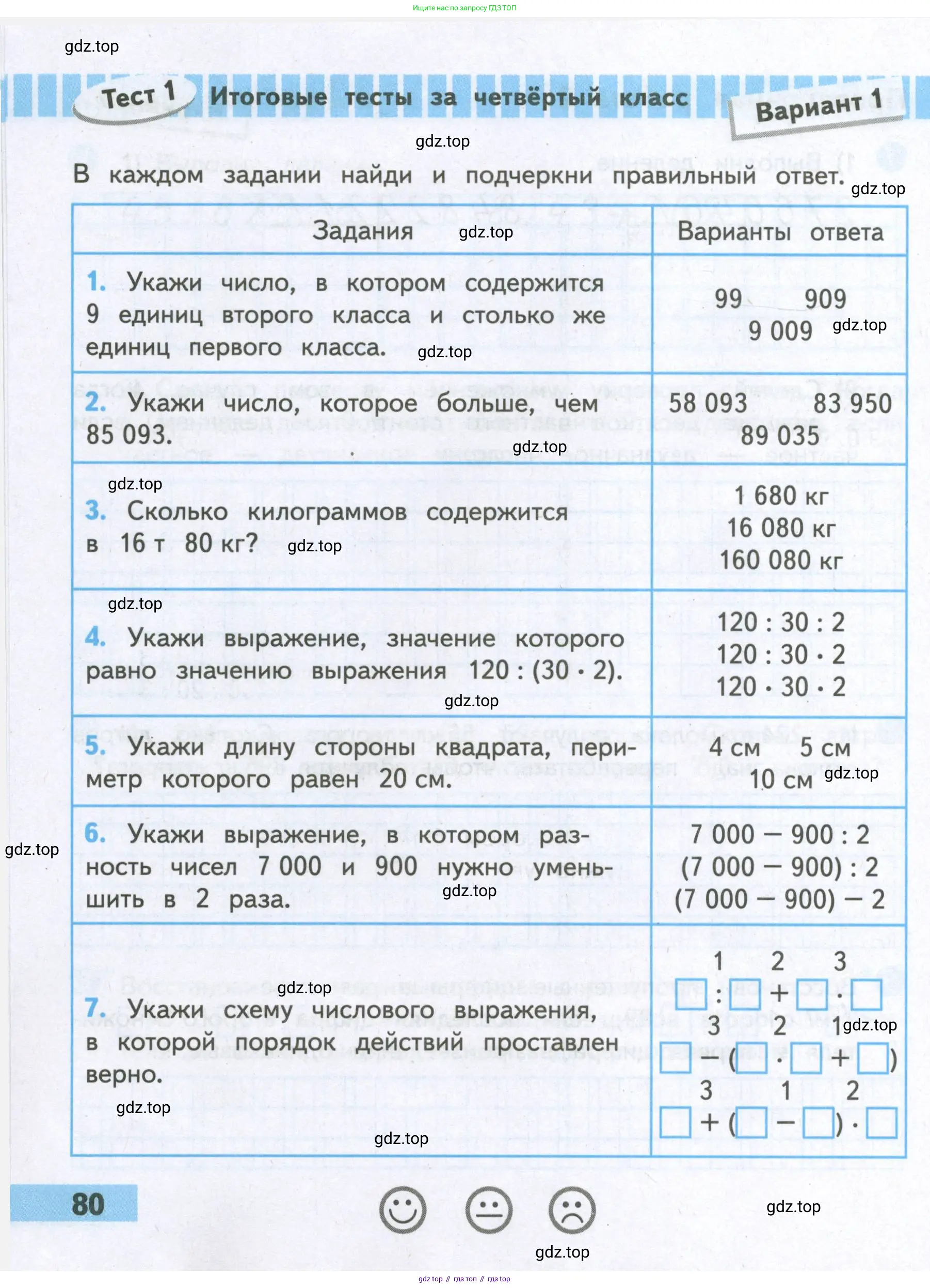 Математика, 4 класс Проверочные работы, автор: Волкова Светлана Ивановна, издательство Просвещение, Москва, 2023, белого цвета, страница 80