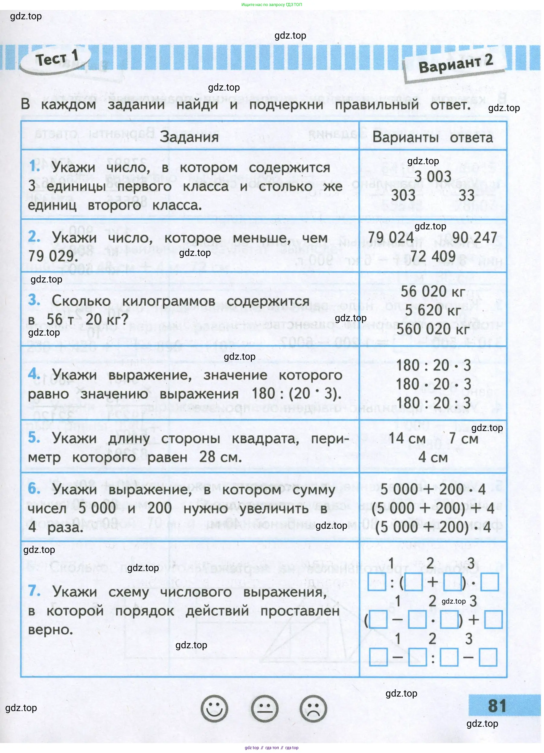 Математика, 4 класс Проверочные работы, автор: Волкова Светлана Ивановна, издательство Просвещение, Москва, 2023, белого цвета, страница 81