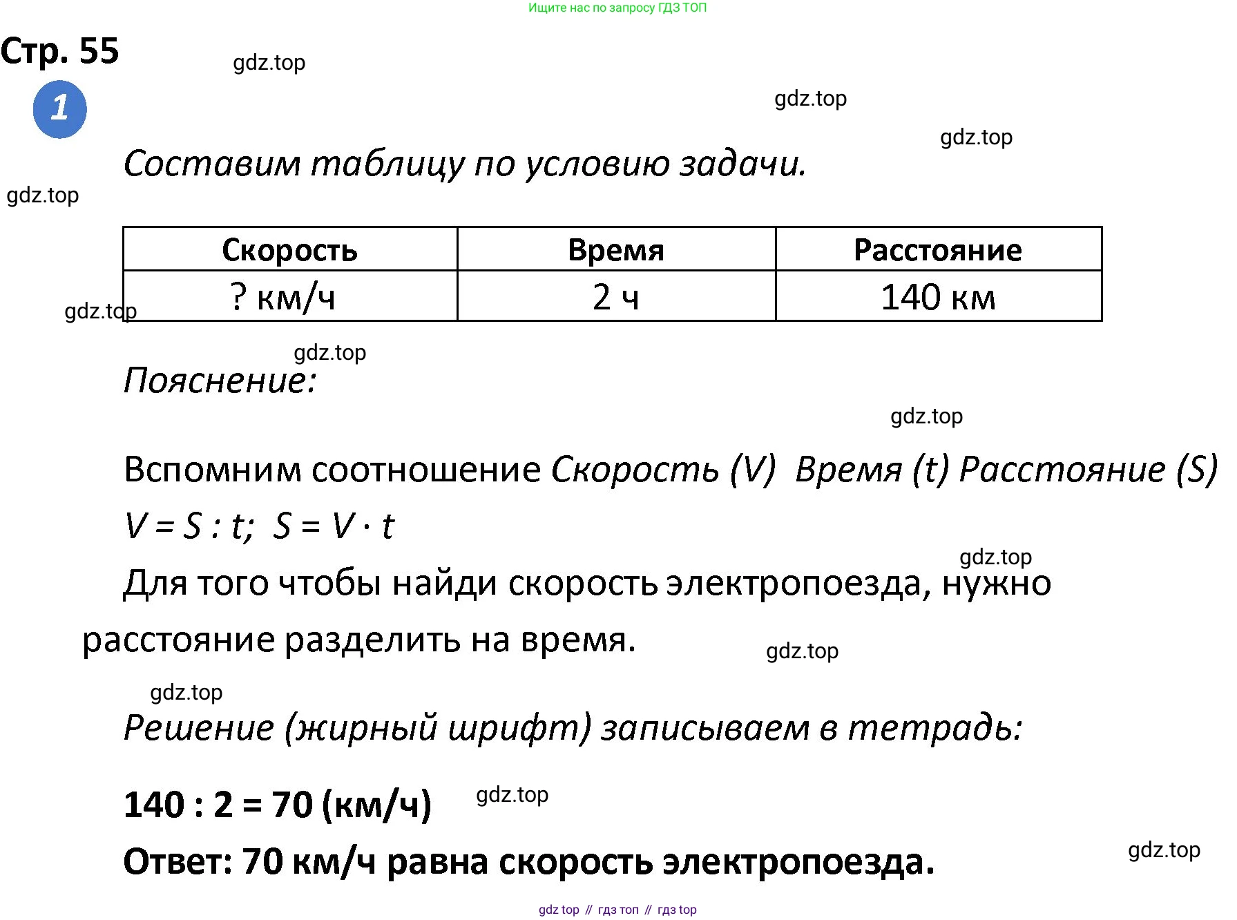 ГДЗ Математика, 4 класс Проверочные работы, автор: Волкова Светлана Ивановна, издательство Просвещение, Москва, 2023, белого цвета, страница 55, номер 1, Решение