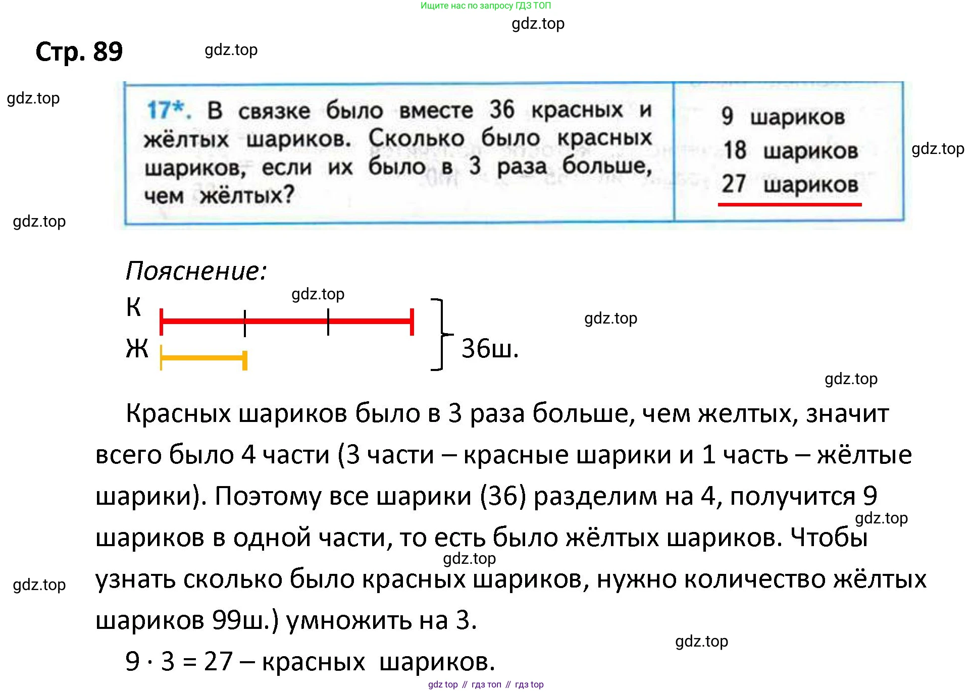 ГДЗ Математика, 4 класс Проверочные работы, автор: Волкова Светлана Ивановна, издательство Просвещение, Москва, 2023, белого цвета, страница 89, номер 17, Решение
