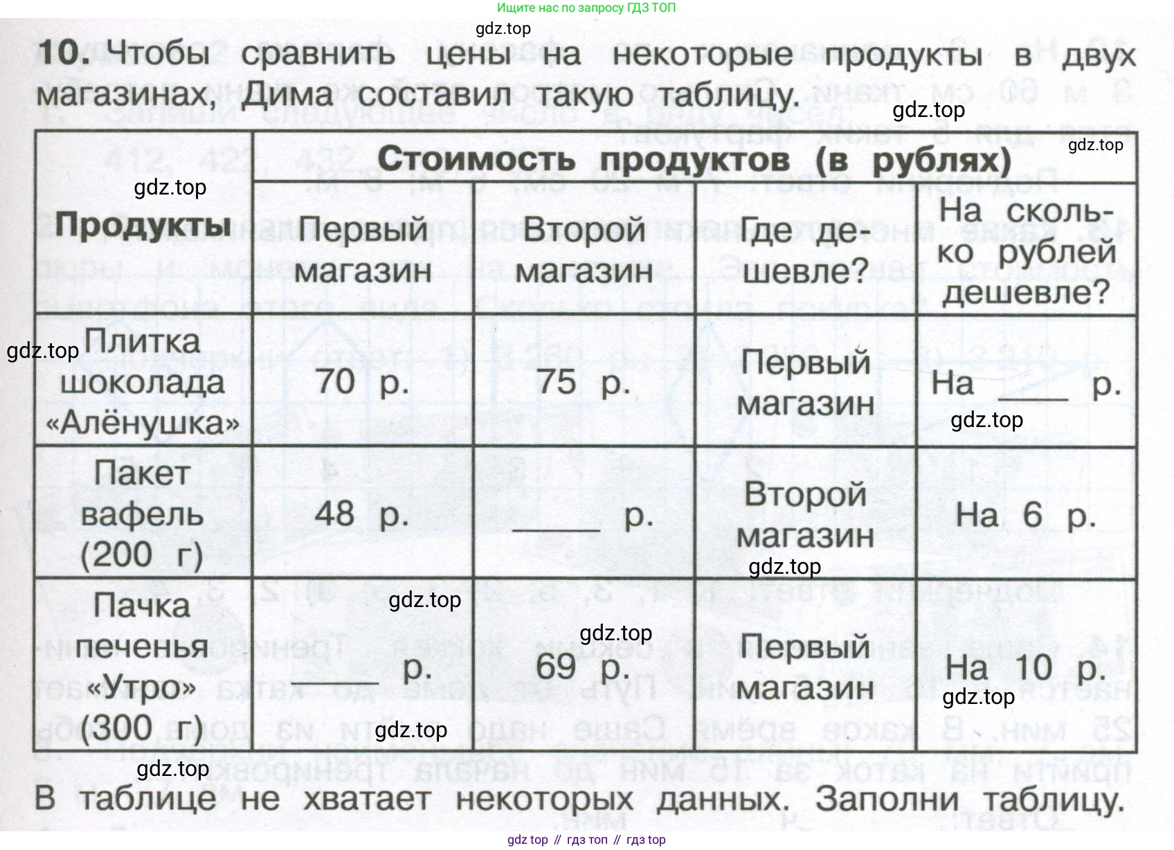 ГДЗ Математика, 4 класс Тетрадь учебных достижений, автор: Волкова Светлана Ивановна, издательство Просвещение, Москва, 2023, белого цвета, страница 49, номер 10, Условие
