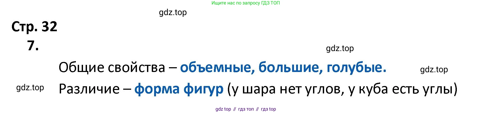 ГДЗ Математика, 4 класс Тетрадь учебных достижений, автор: Волкова Светлана Ивановна, издательство Просвещение, Москва, 2023, белого цвета, страница 32, номер 7, Решение