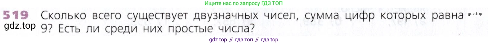 Математика, 5 класс Учебник, авторы: Дорофеев Георгий Владимирович, Шарыгин Игорь Фёдорович, Суворова Светлана Борисовна, Бунимович Евгений Абрамович, Кузнецова Людмила Викторовна, Минаева Светлана Станиславовна, Рослова Лариса Олеговна, издательство Просвещение, Москва, 2019 - 2022, белого цвета, страница 133, номер 519, Условие