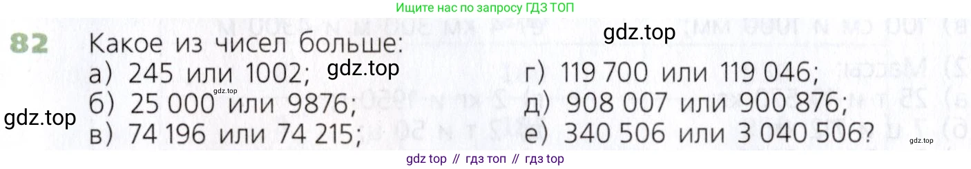 Математика, 5 класс Учебник, авторы: Дорофеев Георгий Владимирович, Шарыгин Игорь Фёдорович, Суворова Светлана Борисовна, Бунимович Евгений Абрамович, Кузнецова Людмила Викторовна, Минаева Светлана Станиславовна, Рослова Лариса Олеговна, издательство Просвещение, Москва, 2019 - 2022, белого цвета, страница 31, номер 82, Условие