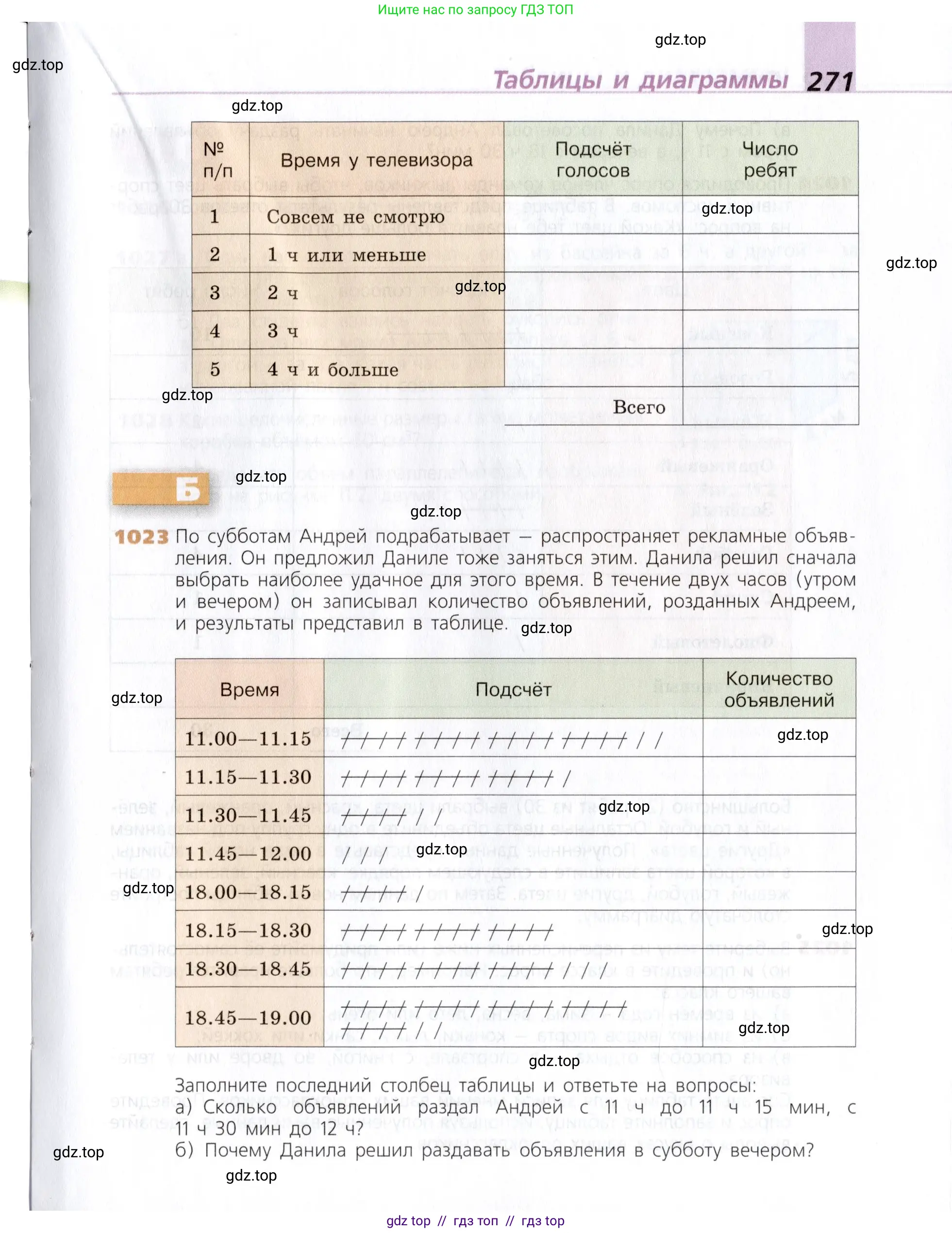 Математика, 5 класс Учебник, авторы: Дорофеев Георгий Владимирович, Шарыгин Игорь Фёдорович, Суворова Светлана Борисовна, Бунимович Евгений Абрамович, Кузнецова Людмила Викторовна, Минаева Светлана Станиславовна, Рослова Лариса Олеговна, издательство Просвещение, Москва, 2019 - 2022, белого цвета, страница 271
