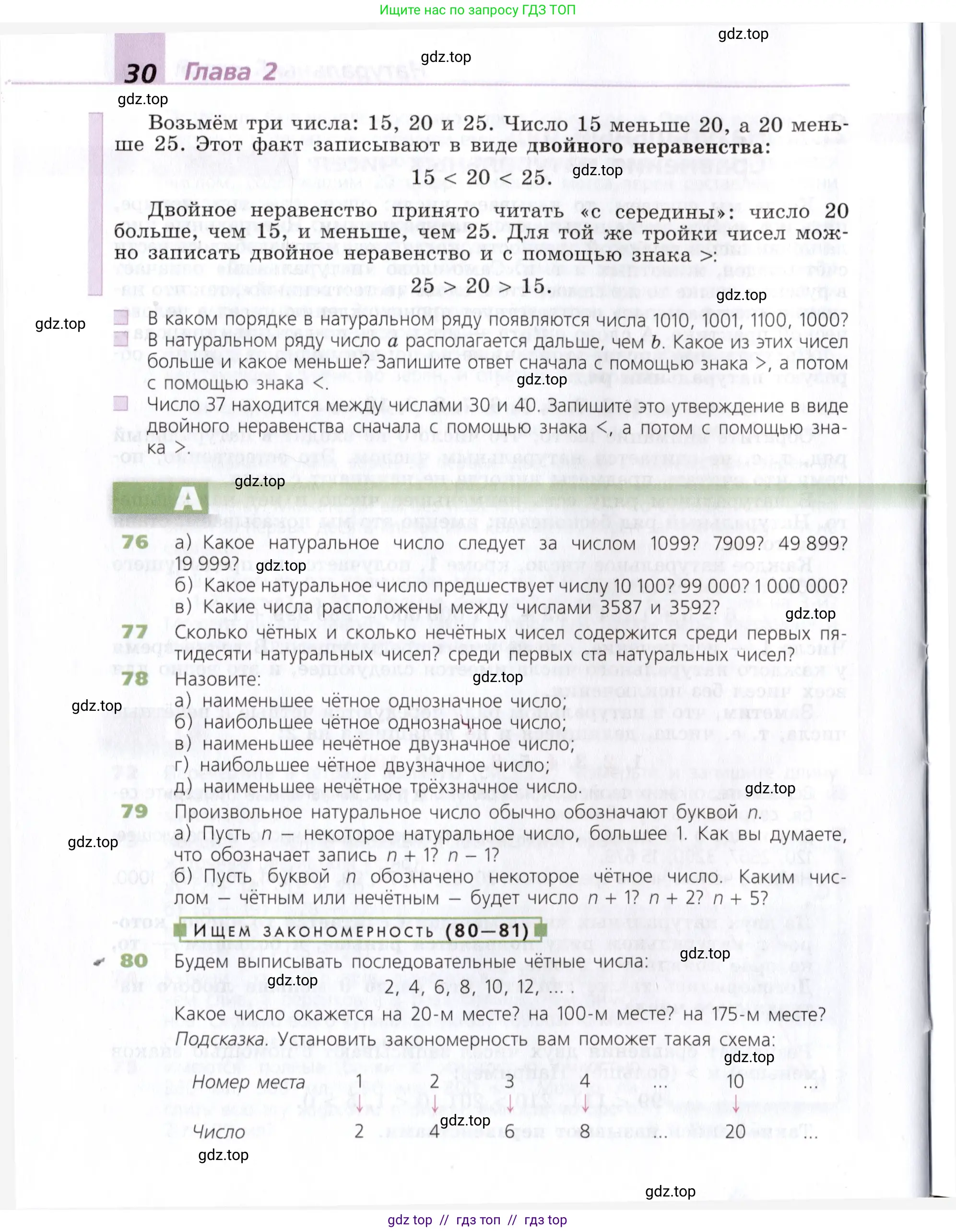 Математика, 5 класс Учебник, авторы: Дорофеев Георгий Владимирович, Шарыгин Игорь Фёдорович, Суворова Светлана Борисовна, Бунимович Евгений Абрамович, Кузнецова Людмила Викторовна, Минаева Светлана Станиславовна, Рослова Лариса Олеговна, издательство Просвещение, Москва, 2019 - 2022, белого цвета, страница 30