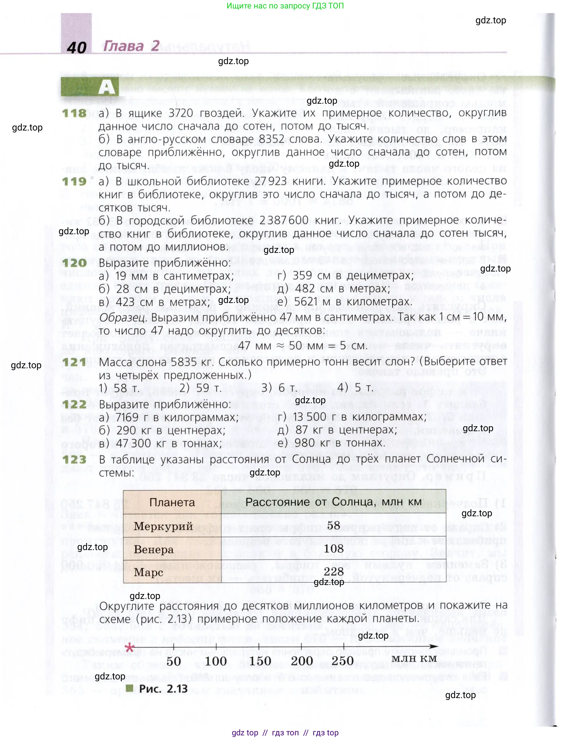Математика, 5 класс Учебник, авторы: Дорофеев Георгий Владимирович, Шарыгин Игорь Фёдорович, Суворова Светлана Борисовна, Бунимович Евгений Абрамович, Кузнецова Людмила Викторовна, Минаева Светлана Станиславовна, Рослова Лариса Олеговна, издательство Просвещение, Москва, 2019 - 2022, белого цвета, страница 40