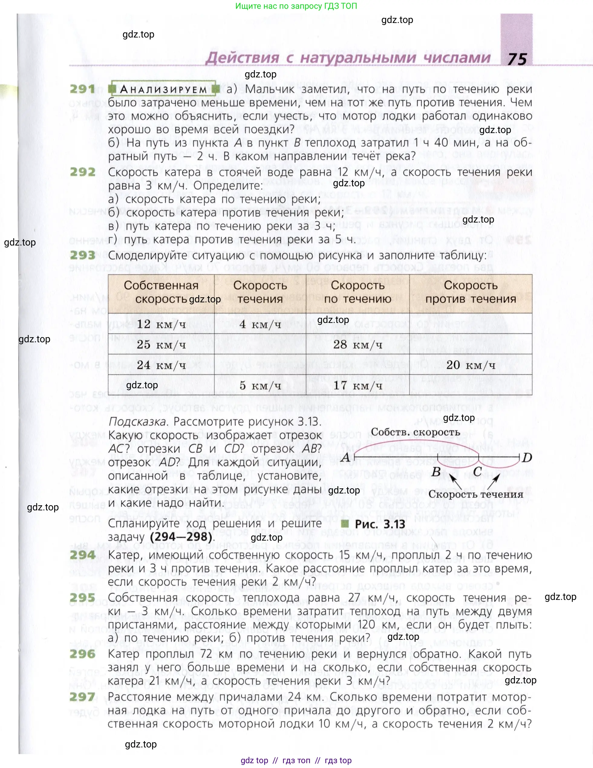 Математика, 5 класс Учебник, авторы: Дорофеев Георгий Владимирович, Шарыгин Игорь Фёдорович, Суворова Светлана Борисовна, Бунимович Евгений Абрамович, Кузнецова Людмила Викторовна, Минаева Светлана Станиславовна, Рослова Лариса Олеговна, издательство Просвещение, Москва, 2019 - 2022, белого цвета, страница 75