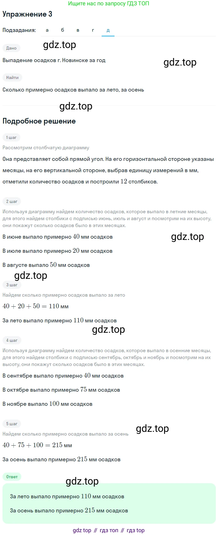 Математика, 5 класс Учебник, авторы: Дорофеев Георгий Владимирович, Шарыгин Игорь Фёдорович, Суворова Светлана Борисовна, Бунимович Евгений Абрамович, Кузнецова Людмила Викторовна, Минаева Светлана Станиславовна, Рослова Лариса Олеговна, издательство Просвещение, Москва, 2019 - 2022, белого цвета, страница 275, номер 3, Решение 1 (продолжение 5)