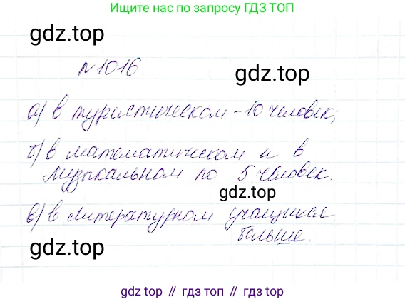 Математика, 5 класс Учебник, авторы: Дорофеев Георгий Владимирович, Шарыгин Игорь Фёдорович, Суворова Светлана Борисовна, Бунимович Евгений Абрамович, Кузнецова Людмила Викторовна, Минаева Светлана Станиславовна, Рослова Лариса Олеговна, издательство Просвещение, Москва, 2019 - 2022, белого цвета, страница 267, номер 1016, Решение 4