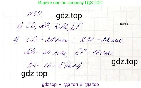 Математика, 5 класс Учебник, авторы: Дорофеев Георгий Владимирович, Шарыгин Игорь Фёдорович, Суворова Светлана Борисовна, Бунимович Евгений Абрамович, Кузнецова Людмила Викторовна, Минаева Светлана Станиславовна, Рослова Лариса Олеговна, издательство Просвещение, Москва, 2019 - 2022, белого цвета, страница 15, номер 30, Решение 4