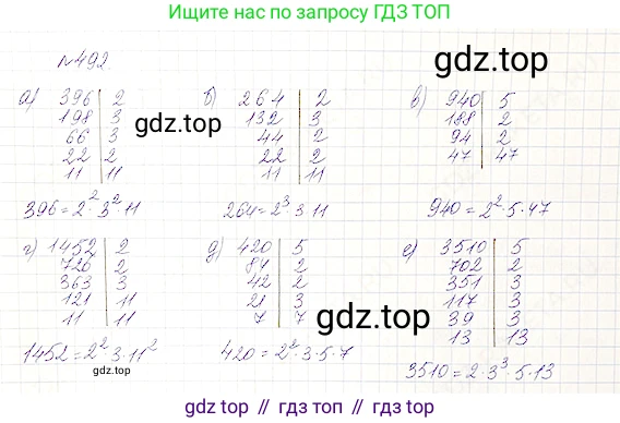 Математика, 5 класс Учебник, авторы: Дорофеев Георгий Владимирович, Шарыгин Игорь Фёдорович, Суворова Светлана Борисовна, Бунимович Евгений Абрамович, Кузнецова Людмила Викторовна, Минаева Светлана Станиславовна, Рослова Лариса Олеговна, издательство Просвещение, Москва, 2019 - 2022, белого цвета, страница 126, номер 492, Решение 4