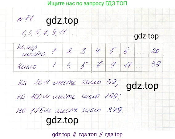 Математика, 5 класс Учебник, авторы: Дорофеев Георгий Владимирович, Шарыгин Игорь Фёдорович, Суворова Светлана Борисовна, Бунимович Евгений Абрамович, Кузнецова Людмила Викторовна, Минаева Светлана Станиславовна, Рослова Лариса Олеговна, издательство Просвещение, Москва, 2019 - 2022, белого цвета, страница 31, номер 81, Решение 4