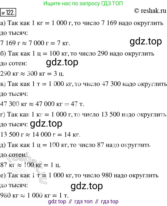 Математика, 5 класс Учебник, авторы: Дорофеев Георгий Владимирович, Шарыгин Игорь Фёдорович, Суворова Светлана Борисовна, Бунимович Евгений Абрамович, Кузнецова Людмила Викторовна, Минаева Светлана Станиславовна, Рослова Лариса Олеговна, издательство Просвещение, Москва, 2019 - 2022, белого цвета, страница 40, номер 122, Решение 5